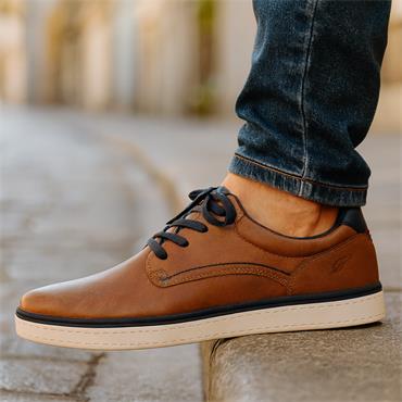 Tommy Bowe Nuno Laced Casual Shoe - Camel